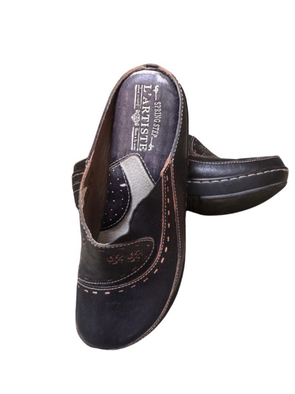 L’Artiste Black Spring Step Clogs - Picture 5 of 5